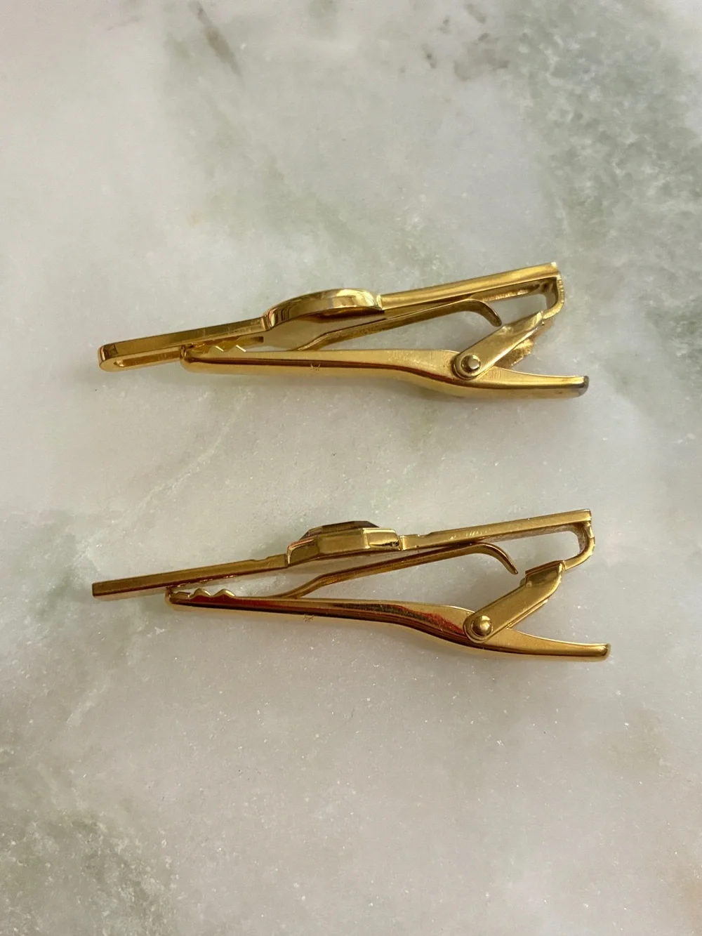 Lot of 2 YSL Tie Clips